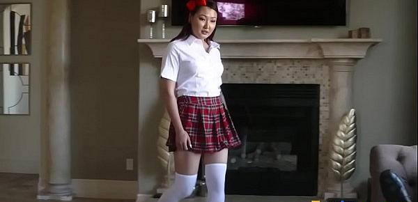  Little teenage asian sucks shlong